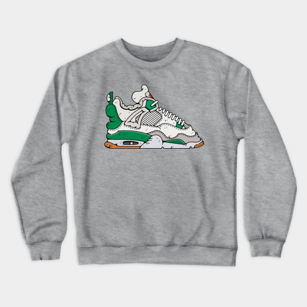 Air Jordan 4 Retro SB Pine Green Crewneck Sweatshirt by Franjos